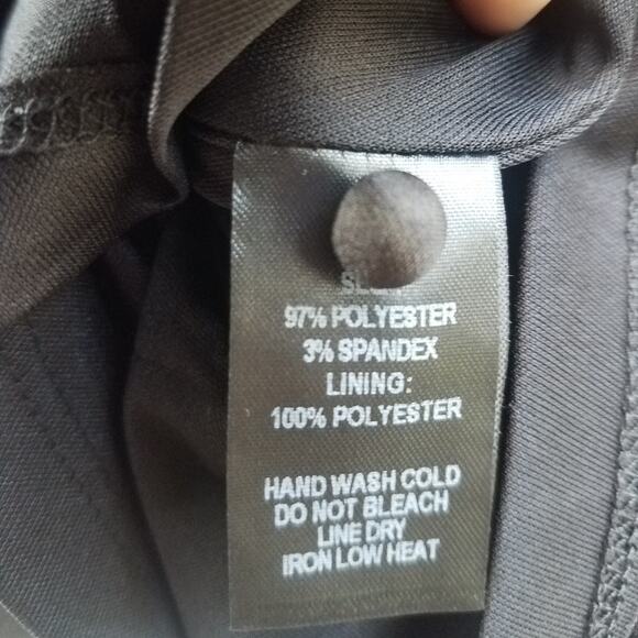 Lulus | Little Black Dress Swing Skirt Fit and Flair Low Back Small - Picture 6 of 7